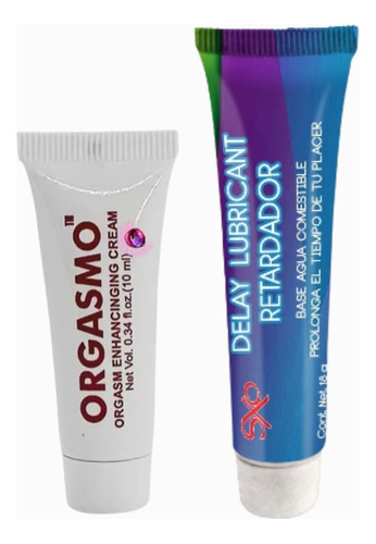 Lubricante Orgasmo 10ml + Retardante De Eyaculación 18ml