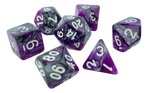 Juego De Mesa Familiar D10 D20 De Dados Acrílicos Novedosos