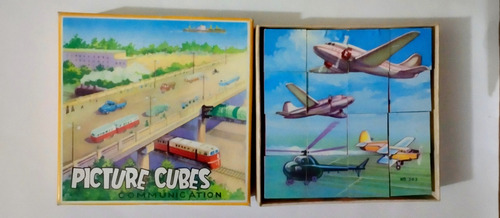 Antiguo Juego Rompecabezas Cubos