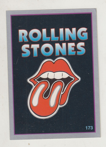 1997 Sticker Rock Cards Logo Rolling Stones Argentina Raro