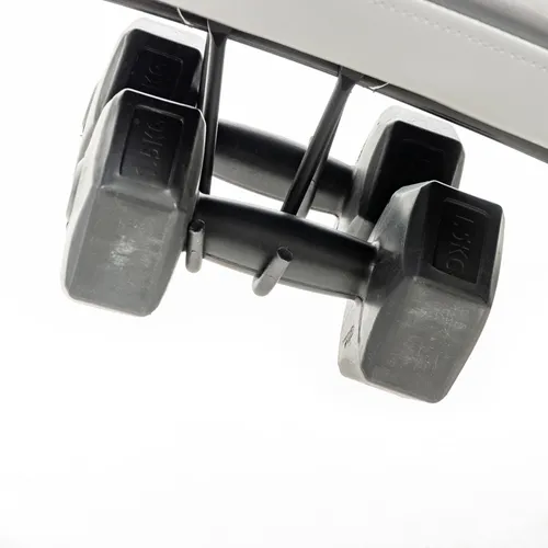 Banco Para Abdominales Randers C/accesorios Gym Ejercicios Negro/gris