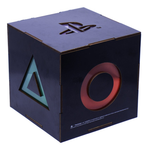 Luminaria Gamer Videogame Cubo Mdf Playstation Kathavento