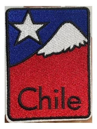 Parche Uniforme Bandera De Chile  Cordillera Sin Velcro