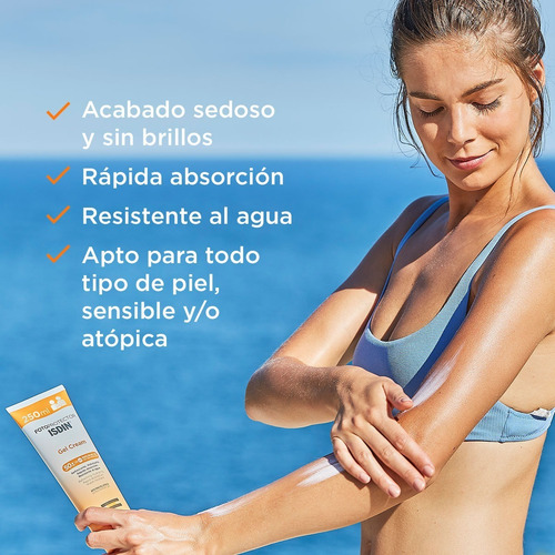 Imagen 5 de 10 de Isdin Fotoprotector Gel Cream Spf 50+, 250 Ml