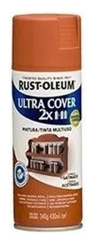 Pintura Aerosol Ultra Cover 2x Canela Satin. 340gr Rust Oleu