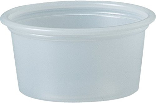 Solo - Vasos De Plastico De 0.75 Onzas, Recipiente Transpare