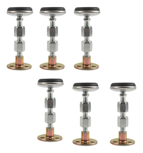 6pcs Topes De Cama Pared Mueble Ajustable Antivibración