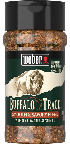 Weber Buffalo Trace Condimento Con Sabor A Whisky, 3.5 Onzas