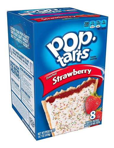 Pop Tarts Strawberry Fresa Kellogg's Frosted 416grs.