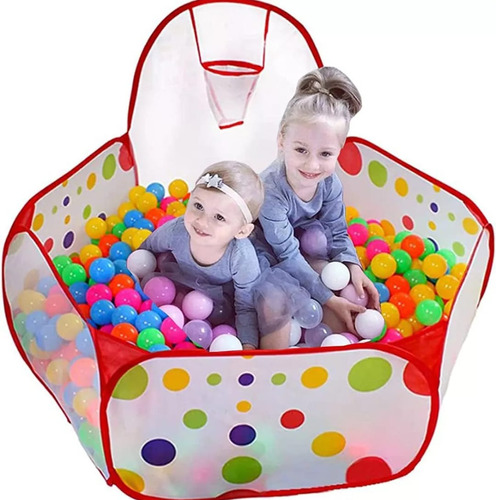 Carpa Para Nino Bebe Con Cesta Mas 50 Pelotas Juguete