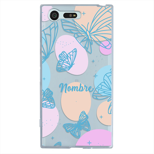 Funda Para Sony Xperia Mariposas Personalizada Con Tu Nombre