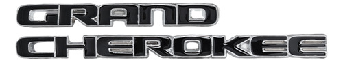 Emblema Compatible Con Jeepautos Grand Cherokee Negro Cromo