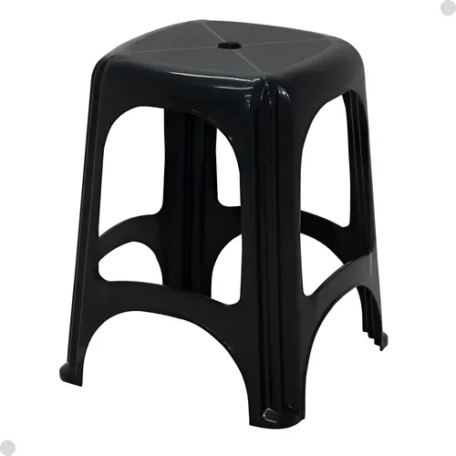 10 Banqueta Niteroi Preto Tramontina Resistente 100kg