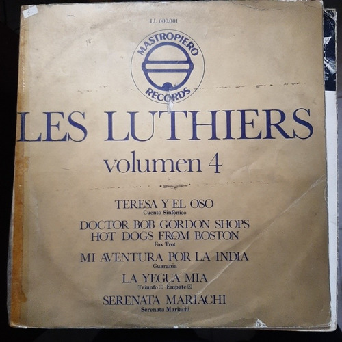 Vinilo Les Luthiers Volumen 4 Sl F1