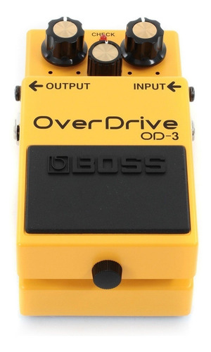 Imagen 5 de 5 de Pedal de efecto Boss OverDrive OD-3 amarillo