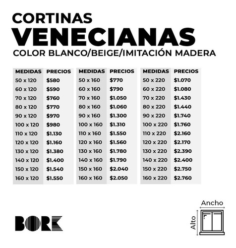 Imagen 2 de 6 de Cortinas Venecianas De Pvc - 100 X 160 - Importadas