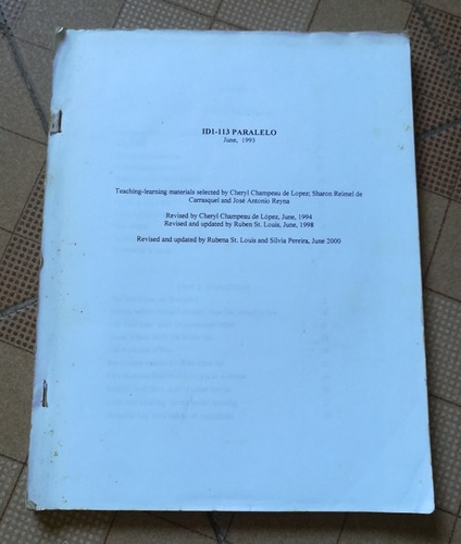 Guía De Inglés Idi-113 (paralelo) Año 2000 De La Usb