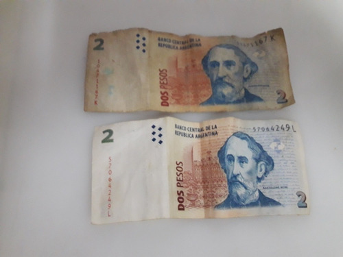 Billete De 2 Pesos Para Arte