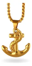 Comprar Collar Dije Cadena Hombre Acero Inoxidable Ancla