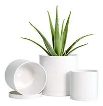 Comprar Maceta - 4 Inch 5 Inch 6 Inch, Set Of 3, White Color Plastic