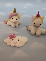 Comprar Souvenirs 10 Unicornios  En Porcelana Fría Kawaii