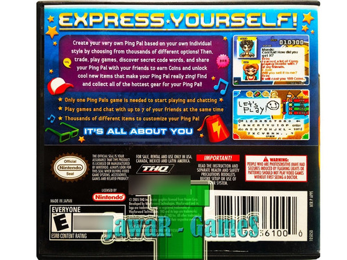 Ping Pals Nds - Nintendo Ds 2ds & 3ds (Usado)