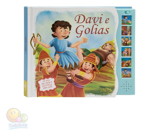 Passagens Bíblia Infantil Aperte E Ouça História De Davi E Golias | Todolivro