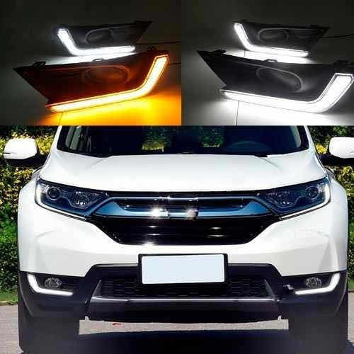 Luz Diurna Led Honda Cr-v 2018+ Drl/tapa Neblinero Dual