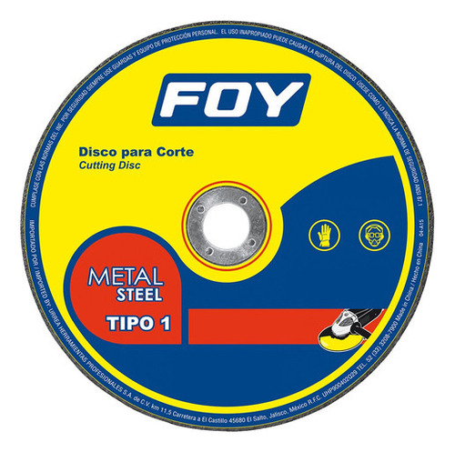 Kit 5 Piezas Disco T/1 Metal 14 X3.2mm Foy 143527 /vc