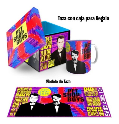 Taza Con Caja Para Regalo, Modelo, Pet Shop Boys