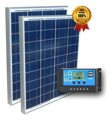 Kit Energia Solar 120w Resun Rsm060-p Para Caminhão