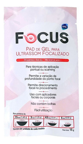  Focus Pad De Gel Rmc Para Ultrassom Focalizado Microfocado