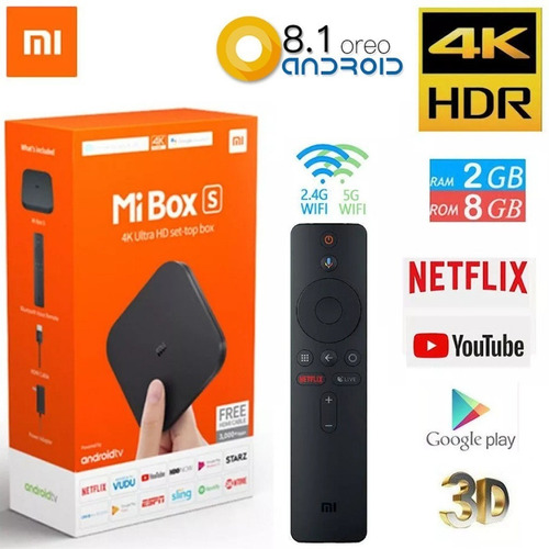 Xiaomi Mi Box S Android Tv 4k Ultra Hd Chromecast Fire Stick