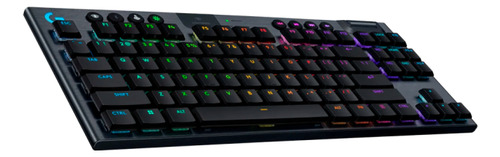 Teclado Mecânico Gamer Sem Fio Logitech G915 X Tkl- Preto Preto Inglês Internacional