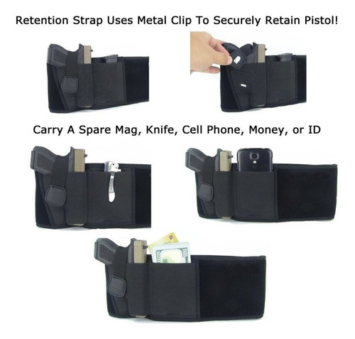 H Funda De Pistola Táctica Militar Cinturón Ancho Oculto
