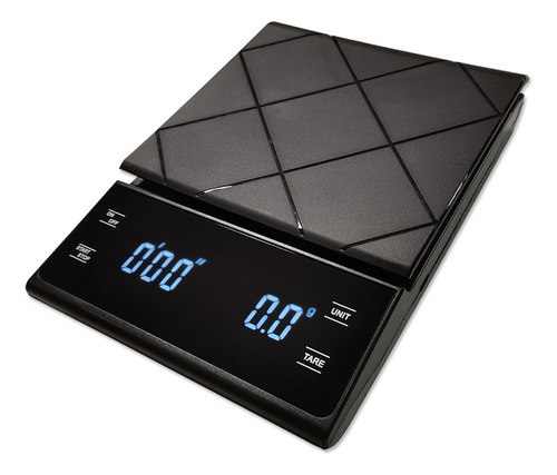 Coffee Scale Timer Kitchen Baking Tela De Toque Led Preta De