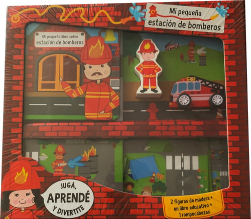 Juego Educativo Mi Pequeño Mundo Puzzle + Libro + 2 Figuras