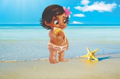 Painel Lona Fosca Moana Baby (04) 2,00 X 1,50