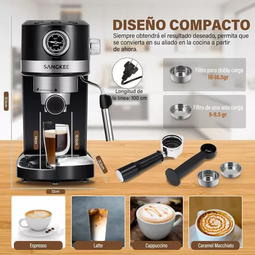 Máquina De Café Espresso Y Capuchino Sangkee K100069