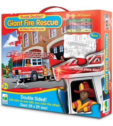 Rompecabezas 30 Piezas, Para Colorear, Giant Fire Rescue