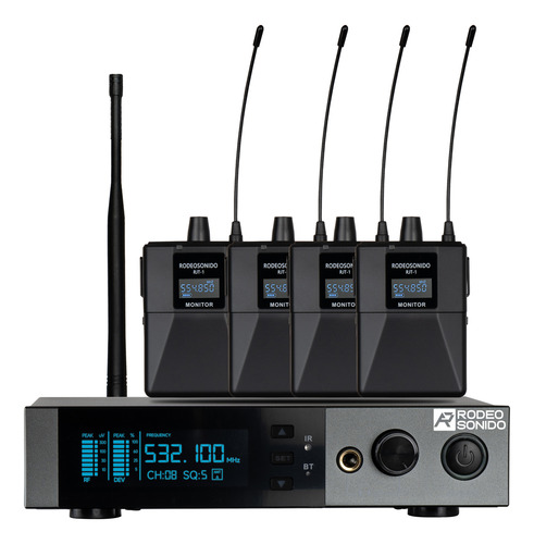 Sistema Monitoreo Rs Rjt101 1 Canal Mono Con 4 Receptores