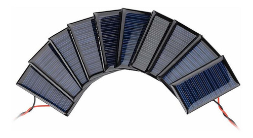 Aoshike 10 Mini Paneles Solares De 5 V 30 Ma Para Energía