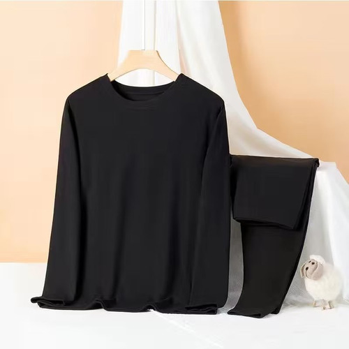 Conjunto De Playera Y Pantalones Térmicos De Cuello Alto De