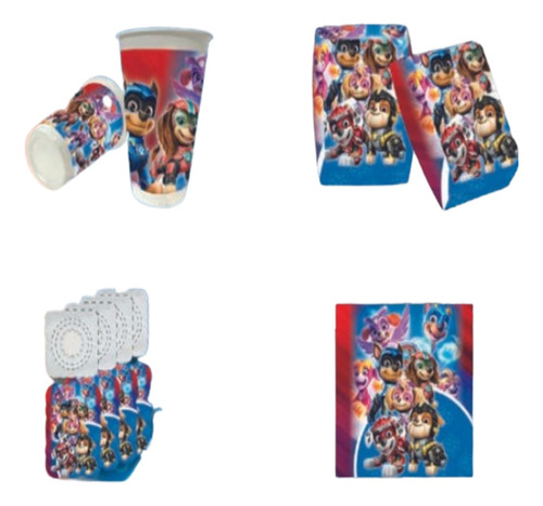 Kit Fiesta Decoración Patrulla Canina X12, Paw Patrol