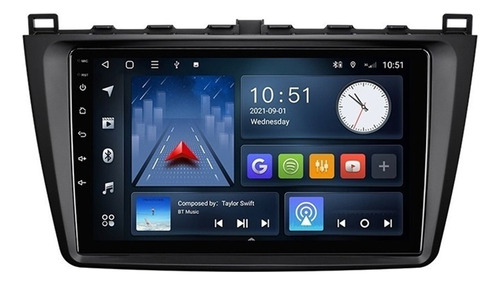 Estéreo Mazda 6 2009-2013 Android Bluetooth Carplay 4+64g