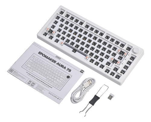 Epomaker Aura75 75% Mechanical Keyboard Kit, Keyboard Kit