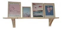 Comprar Kit 3 Repisas 80cm Estante Biblioteca Especiero Madera Pino 