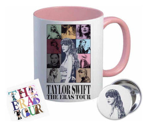 Set Taza Taylor Swift The Eras Tour Con Pin Y Sticker