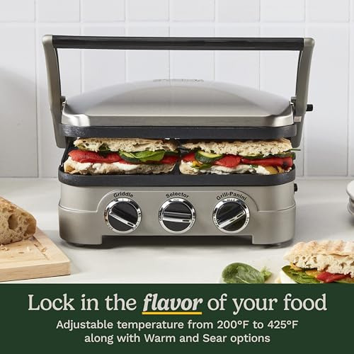 Cuisinart Gr-4np1 5-en-1 Griddler, 13.5 (l) X 11.5 (w) X 7