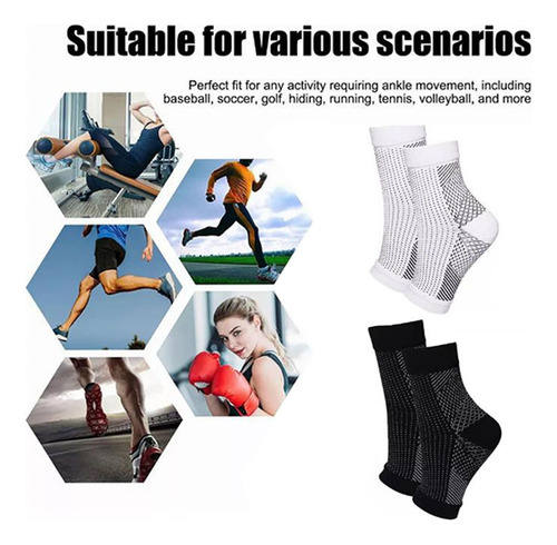 4par Deportiva Calcetines Compresion Alivia Fascitis Plantar